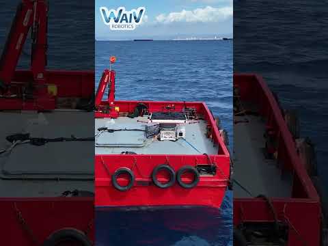 WaiV Robotics VTOL landing at sea